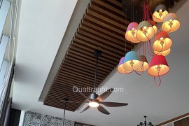 Quạt Trần HT Cho Nhà Trần Cao – Làm Mát Mạnh Mẽ, Tăng Thẩm Mỹ Kiến Trúc