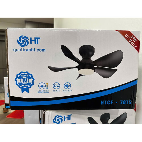 Quạt trần mini, Mã HTCF-70T5 (Tiết kiệm điện 50%)
